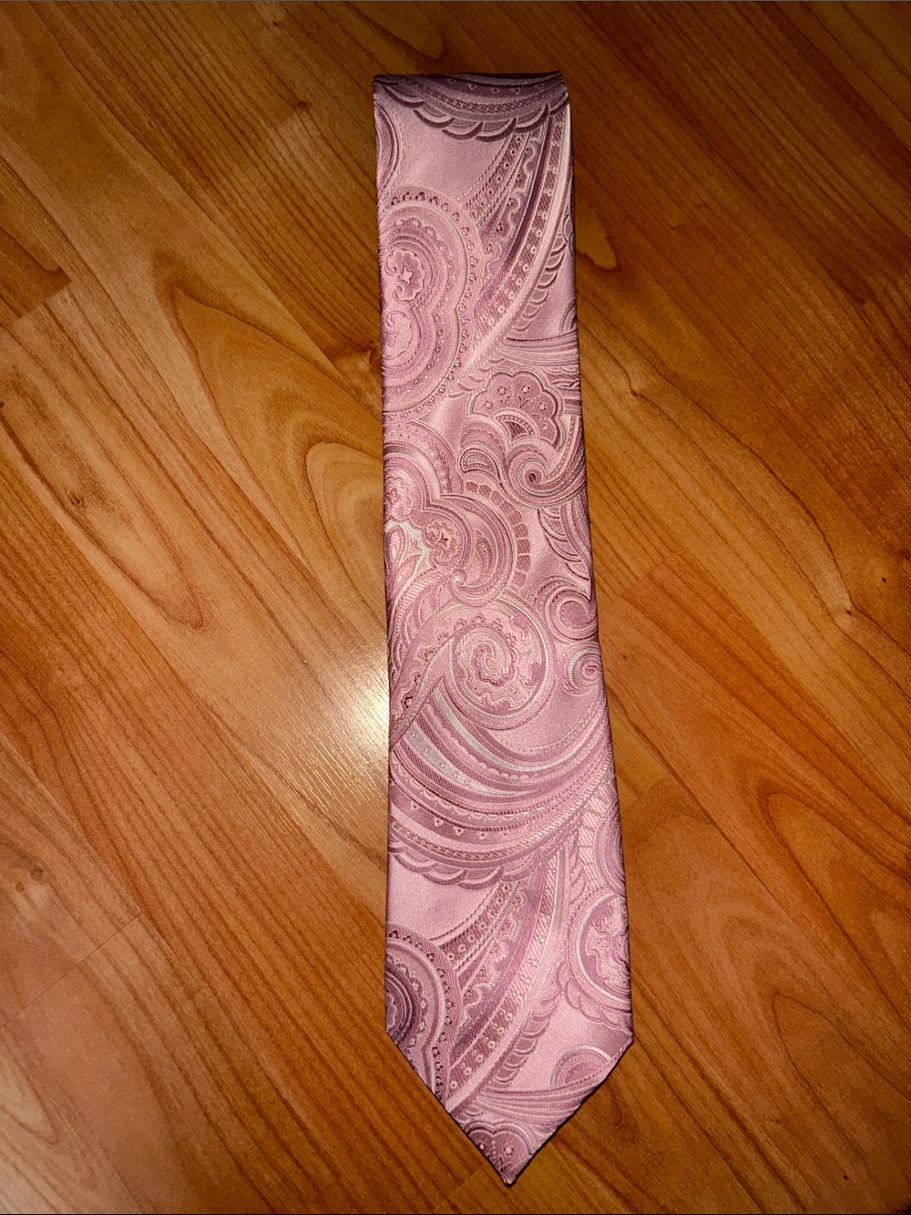 DONALD J. TRUMP PINK SILK PAISLEY TIE